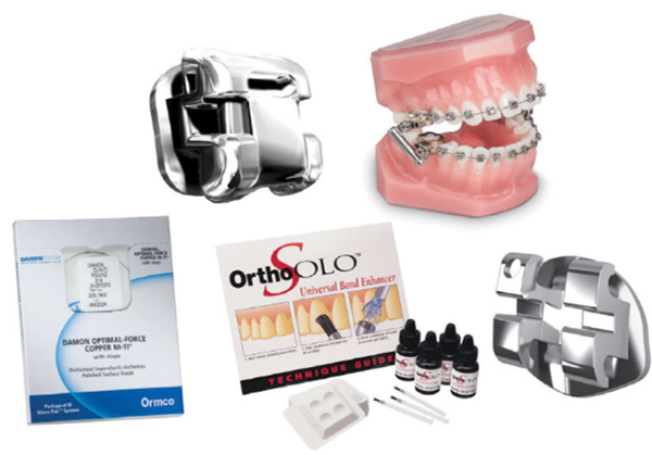 Ormco’s broad range of products include Damon Q and Titanium Orthos brackets, AdvanSync™ Class II appliances, a collection of archwires, OrthoSolo and a variety of adhesives