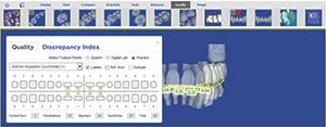 Figure 4: Automatic quality check tools for the target setup